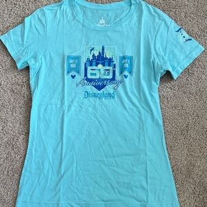 💜 3 for $10 Disneyland 60th Anniversary Aqua Kids Tee